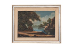 1977 Paisaje al óleo de Francis Torry - Belleza natural intemporal