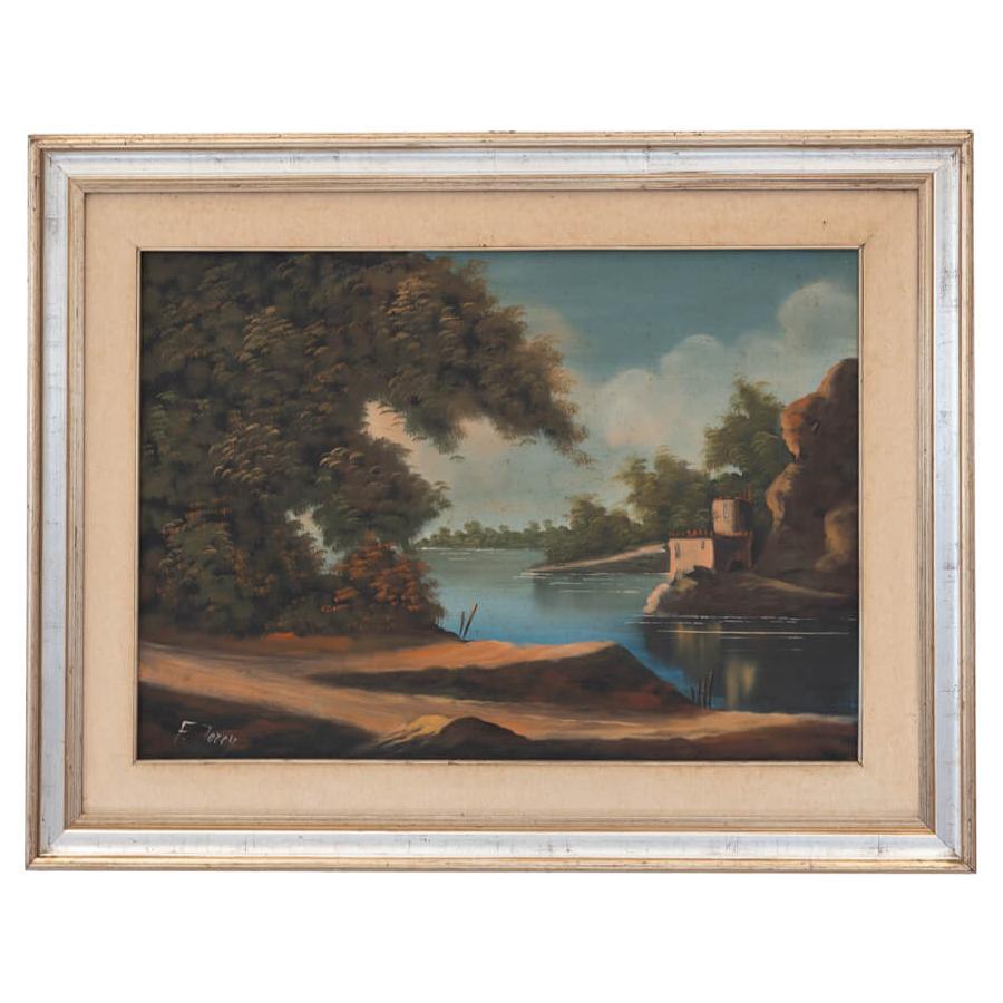 1977 Landscape Oil Painting by Francis Torry - Timeless Natural Beauty