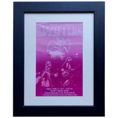 1977 Led Zeppelin Vintage Concert Poster Live at Market Square Arena