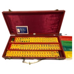 Mid Century  Mahjong Bakelite Set with Original Case
