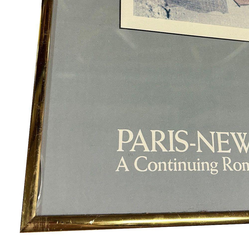 1977 Mary Cassatt In the Omnibus New York Library Art Gallery Poster, gerahmt im Zustand „Gut“ im Angebot in Van Nuys, CA