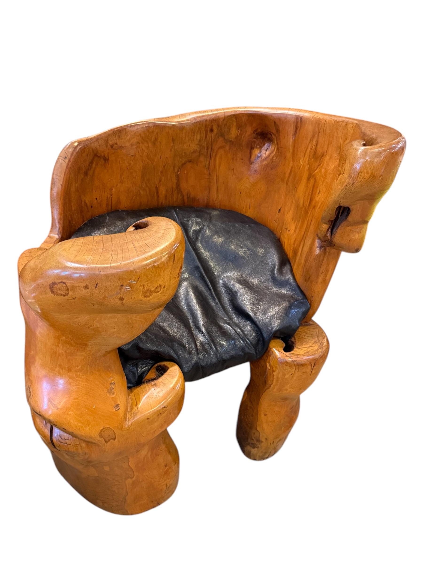 Embrace timeless elegance with the Mid Century Rustic Continental Carved Wooden Chair by Watkins, a stunning blend of classic mid-century design and rustic charm. Crafted with meticulous attention to detail, this piece brings a sophisticated yet