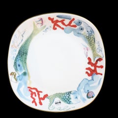 1977 Porcelain Salvador Dali Dinner Service "Mermaids, Coral and Ant"