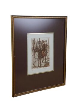 1977 Ronaldo Norden How the West Was Won Marx Brothers Horseback Engraving