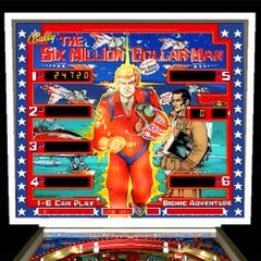 1977 Six Million Dollar Man Pinball Machine by Bally