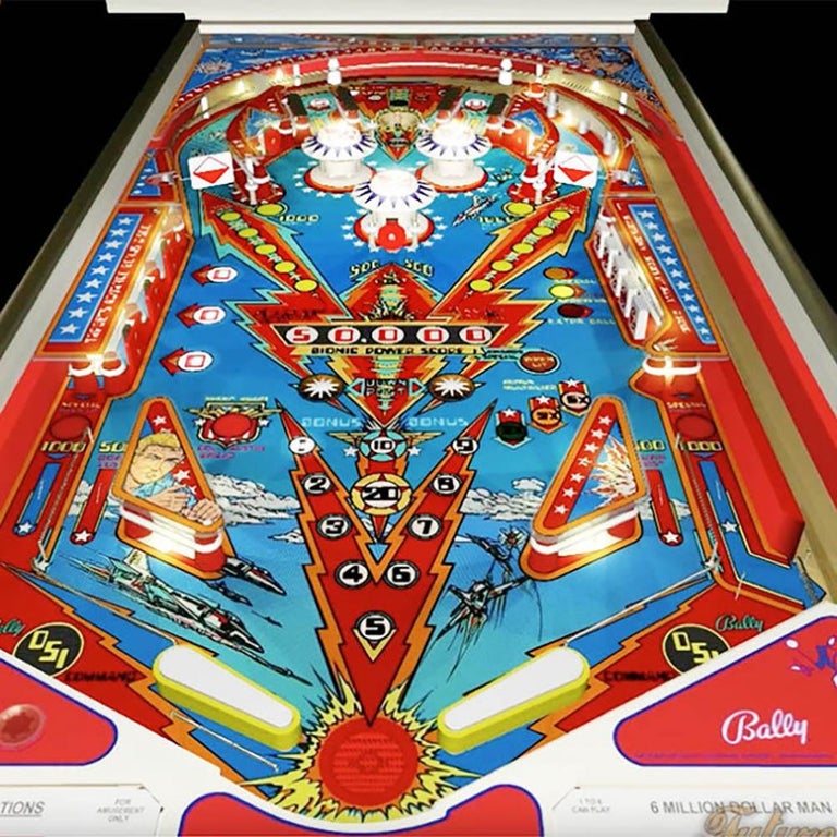 1977 Six Million Dollar Man Pinball Machine by Bally For Sale at 1stdibs