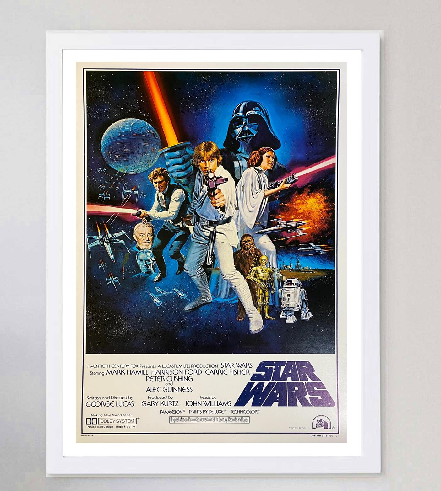 1977 Star Wars Original Vintage Poster im Zustand „Gut“ im Angebot in Winchester, GB