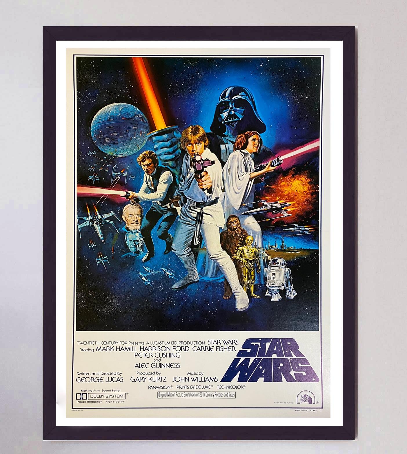 Fin du 20e siècle 1977 Star Wars Original Vintage Poster en vente