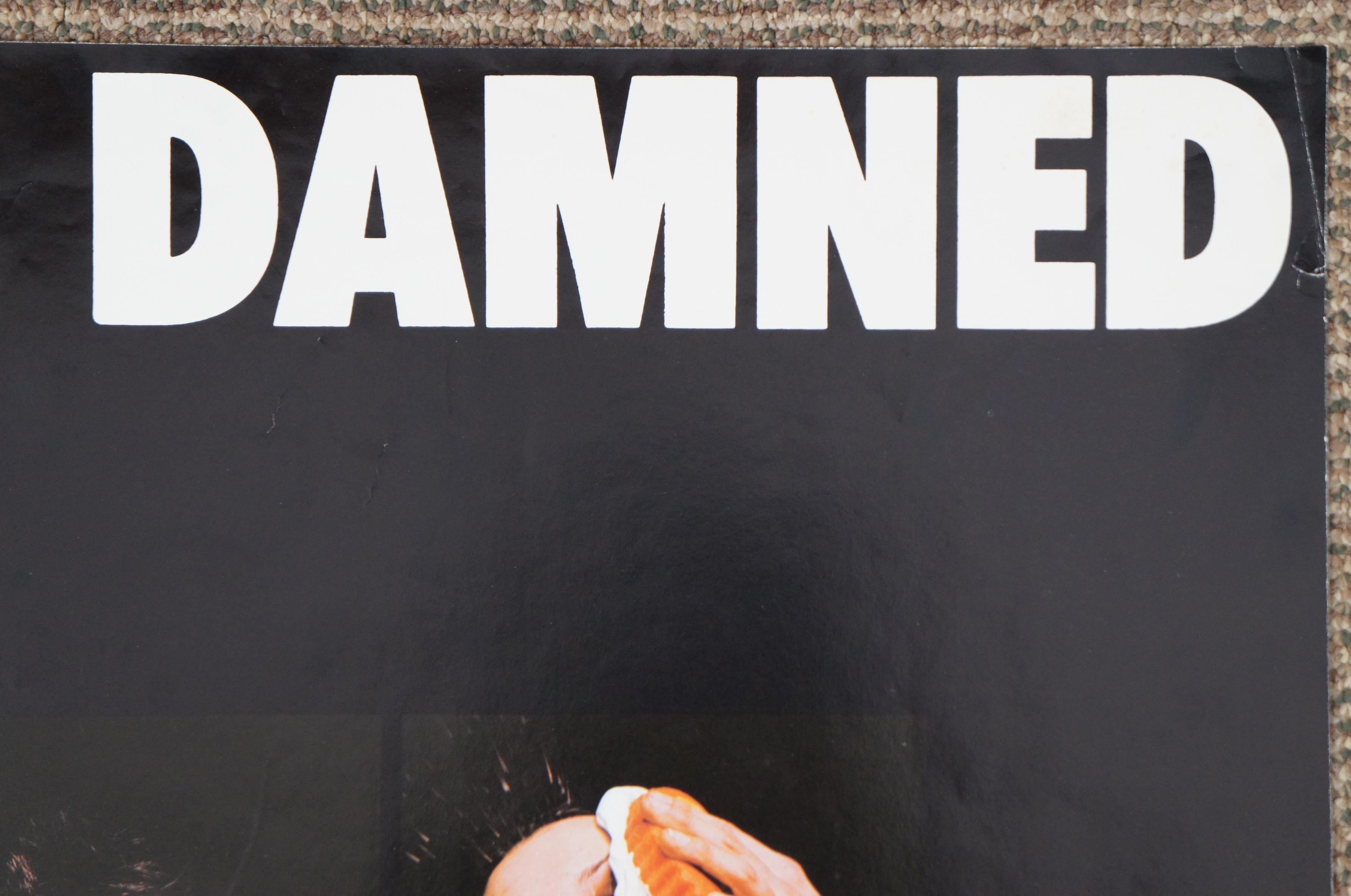 Paper 1977 The Damned Promo Poster Punk Rock Album Stiff Records Barney Bubbles