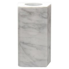 1978 Arabescato Marble Vase By Greg Natale