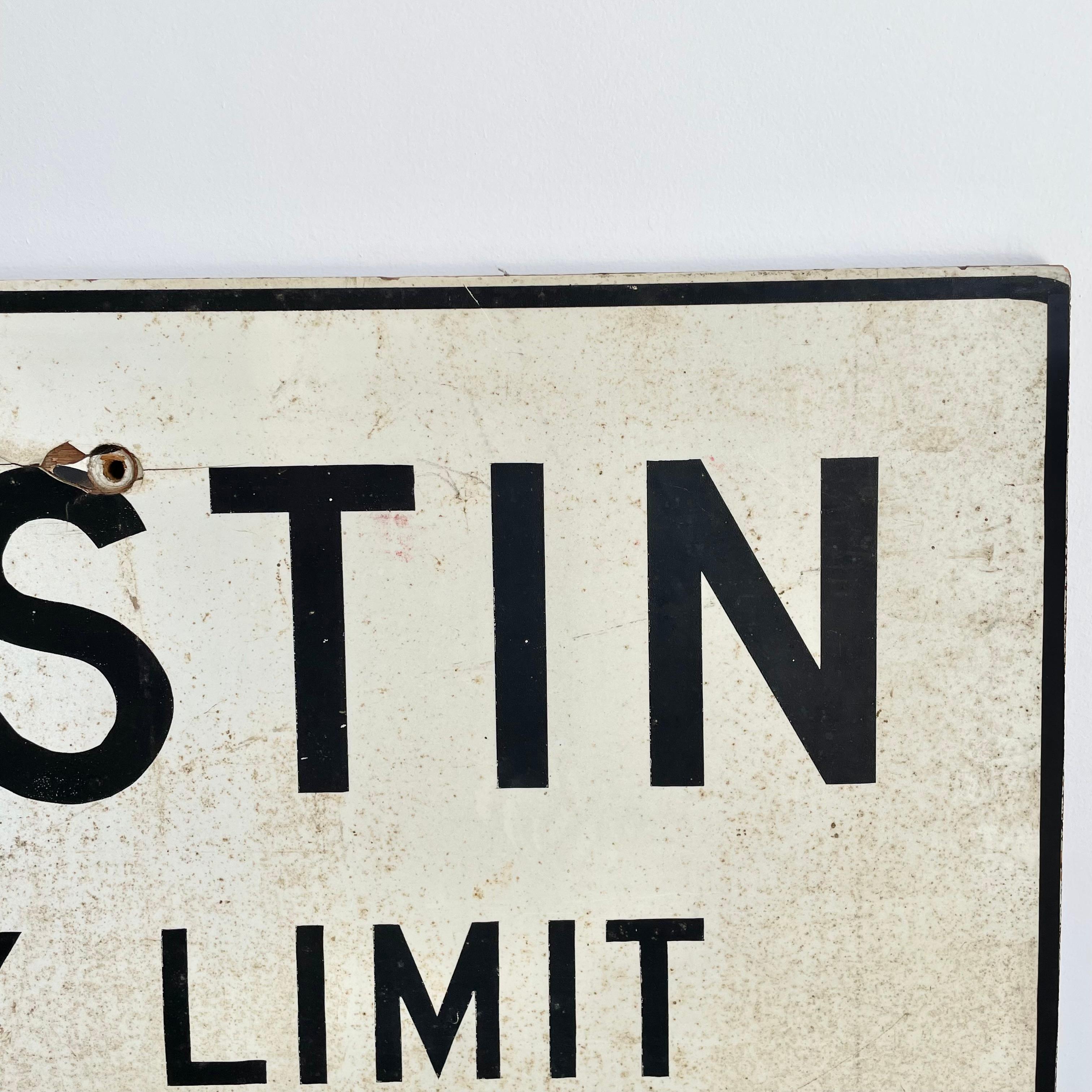 Wood 1978 Austin City Limit Sign