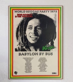 1978 Bob Marley & The Wailers - Babylon by Bus Tour Original Vintage Poster