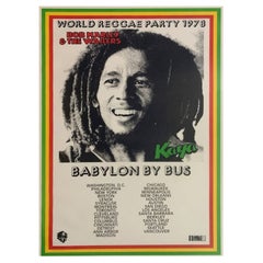 1978 Bob Marley 
The Wailers - Babylon by Bus Tour Original Vintage Poster