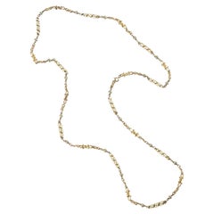 1978 Chanel Alta Costura Documentado Collar de oro y perlas de collar