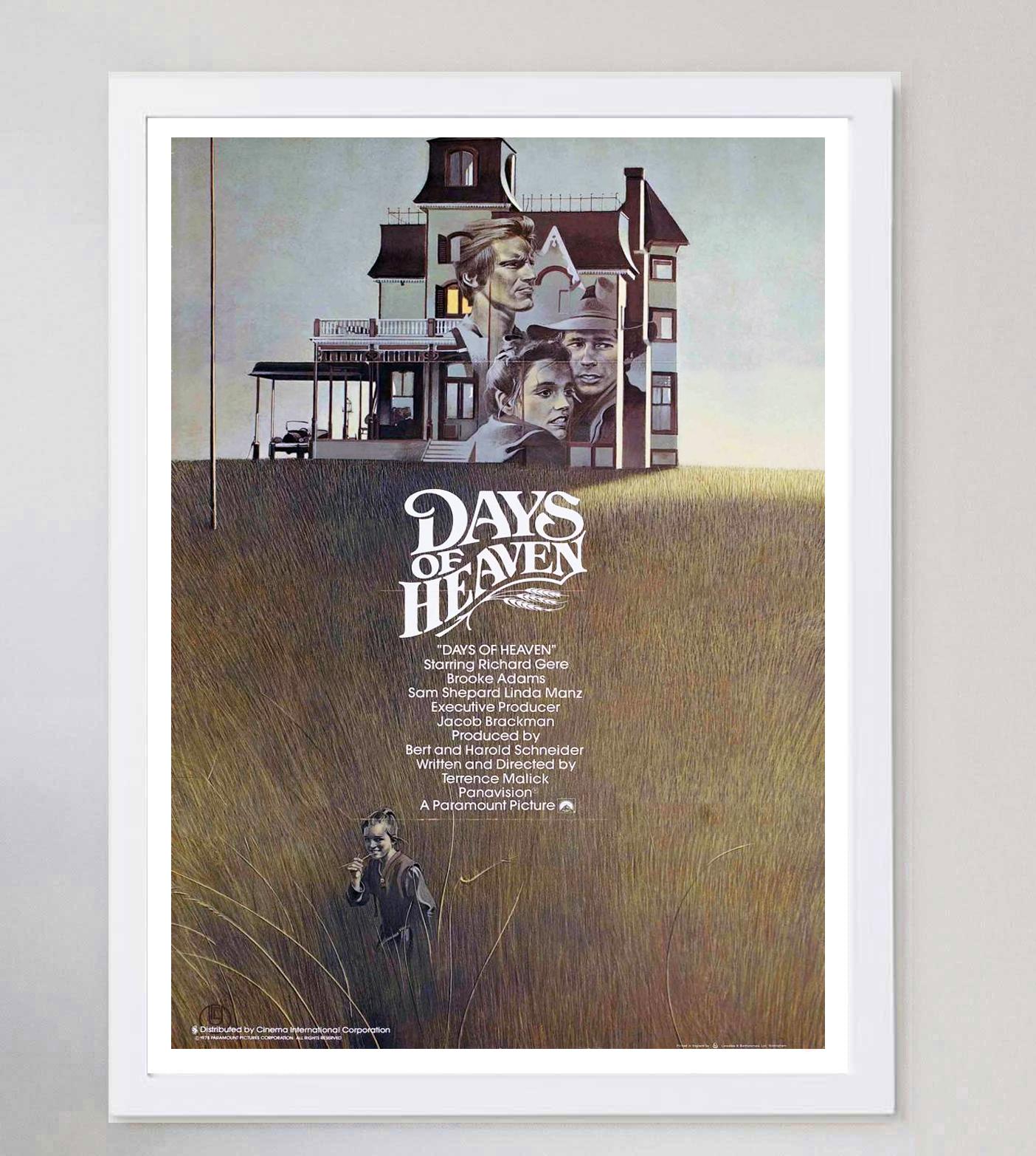 1978 Days of Heaven Original Vintage Poster In Good Condition For Sale In Winchester, GB