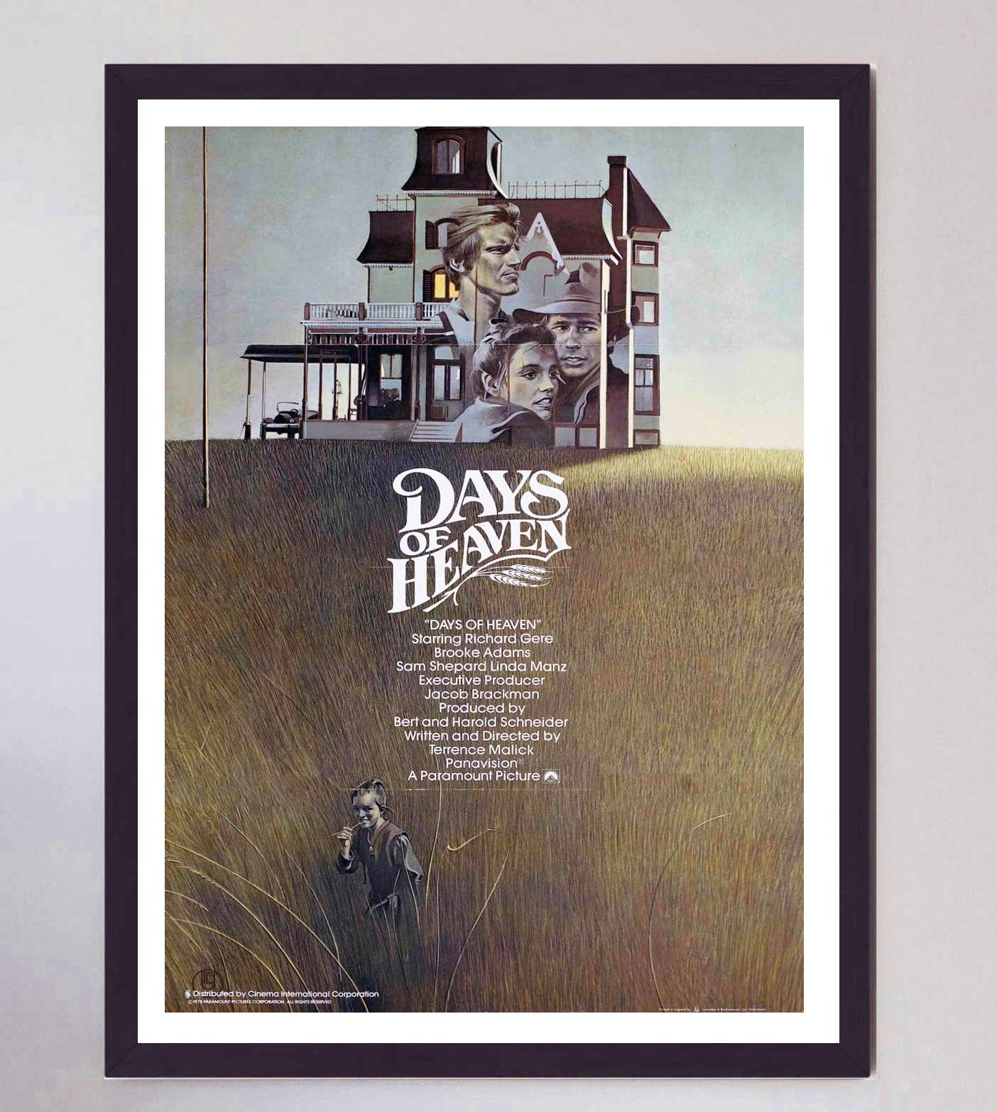 Late 20th Century 1978 Days of Heaven Original Vintage Poster For Sale
