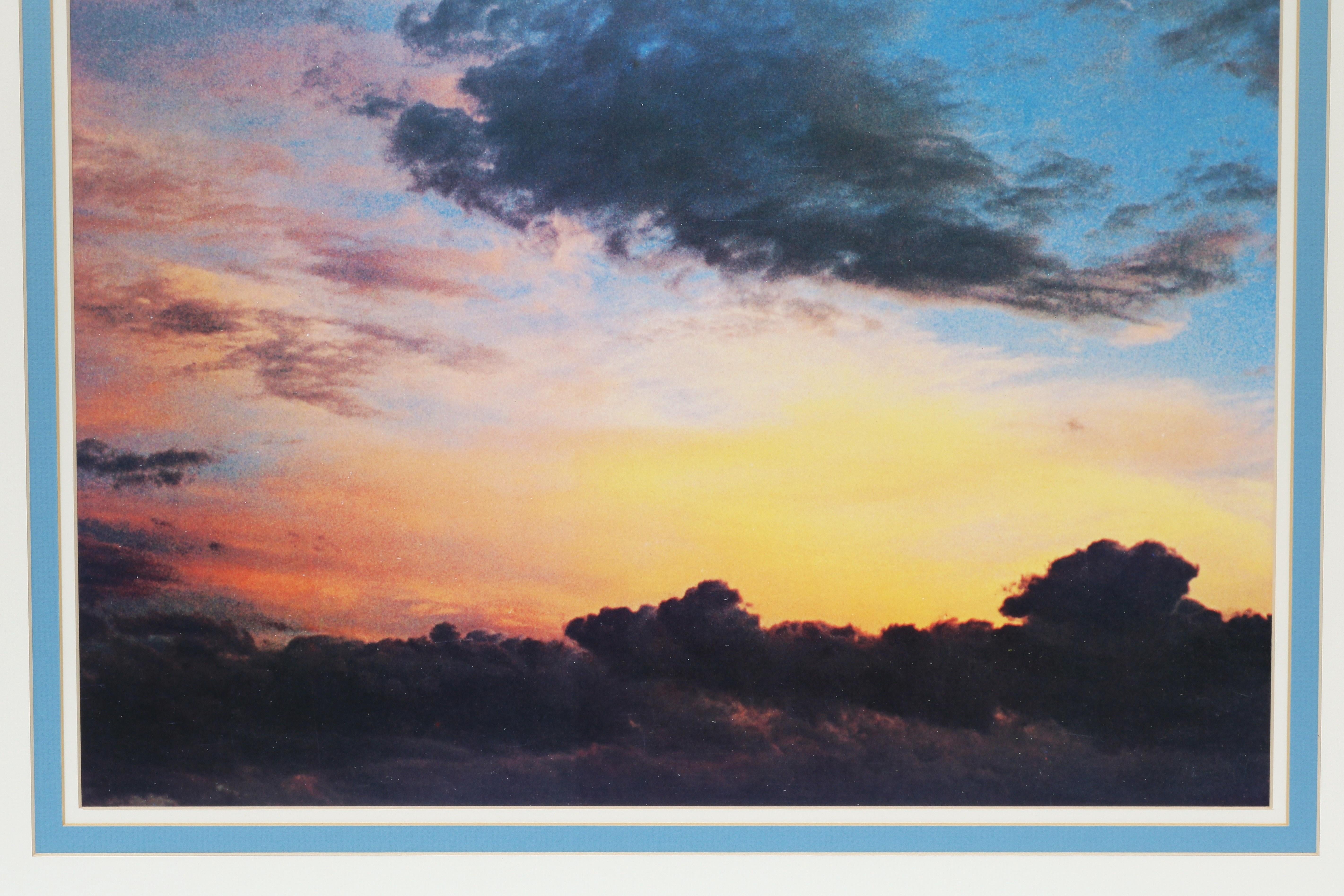 1978 Eliot Porter Nuages au coucher du soleil Photographie Fine Art Dye Transfer Print Encadré en vente 2