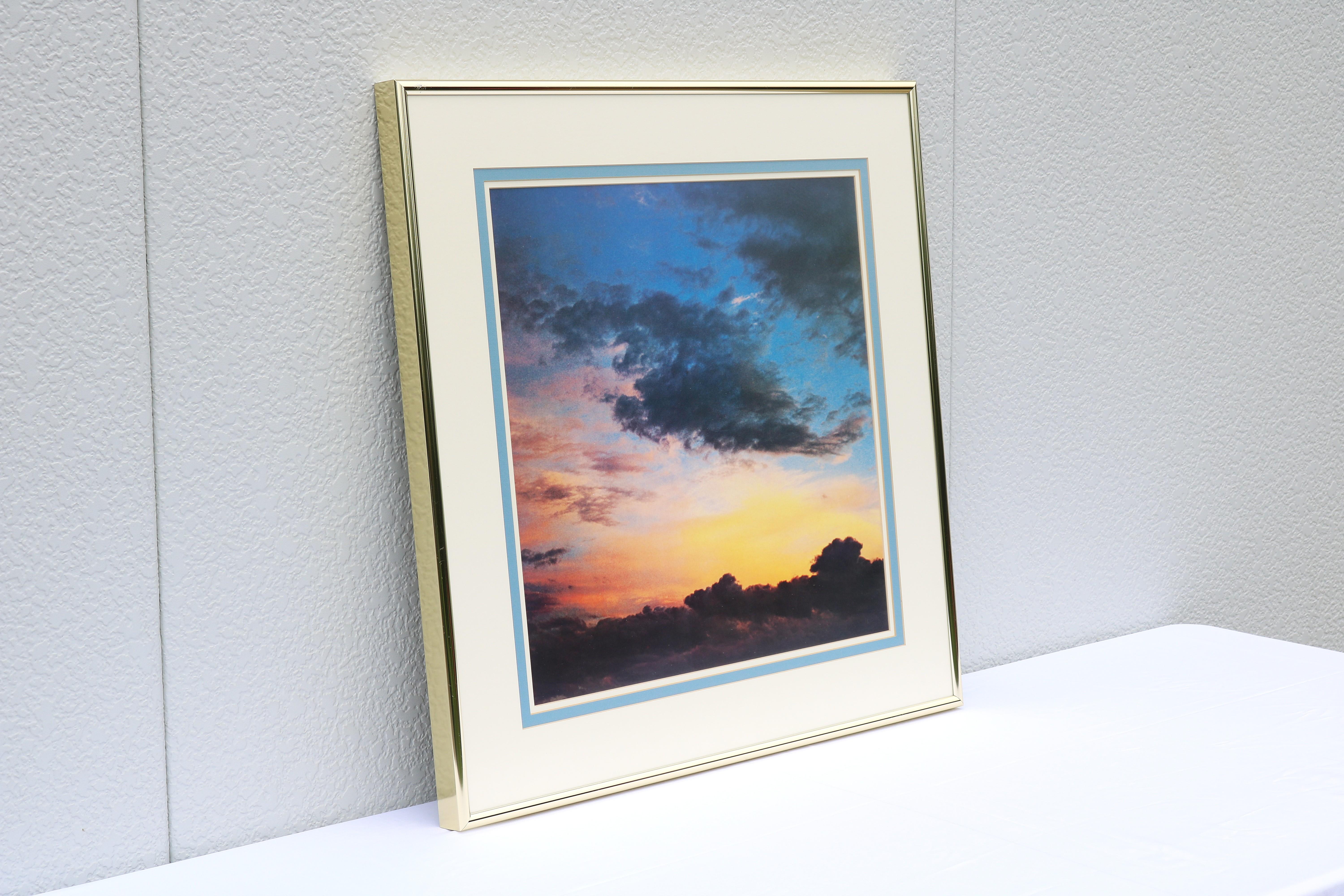 Anodisé 1978 Eliot Porter Nuages au coucher du soleil Photographie Fine Art Dye Transfer Print Encadré en vente