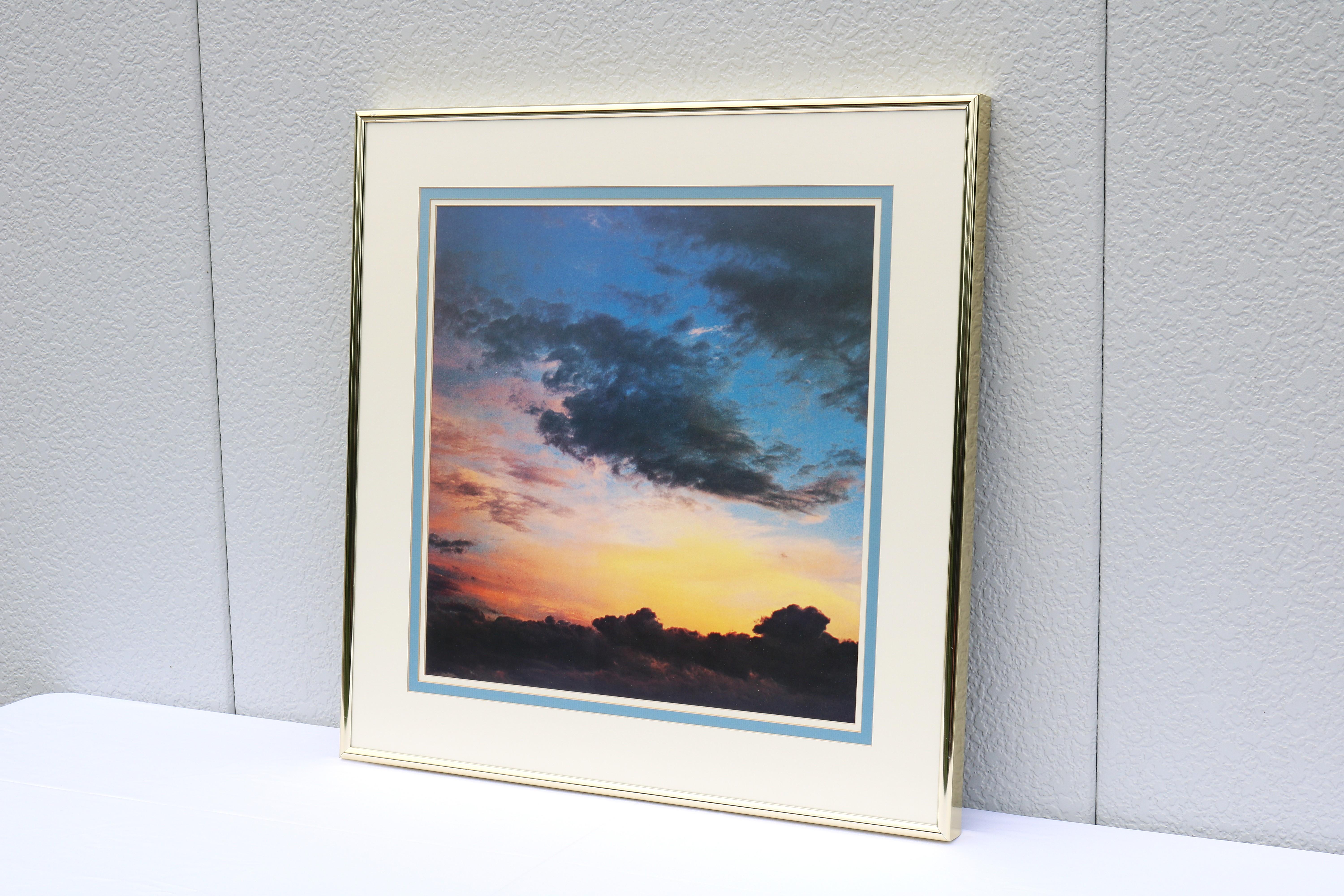 1978 Eliot Porter Nuages au coucher du soleil Photographie Fine Art Dye Transfer Print Encadré Bon état - En vente à Secaucus, NJ