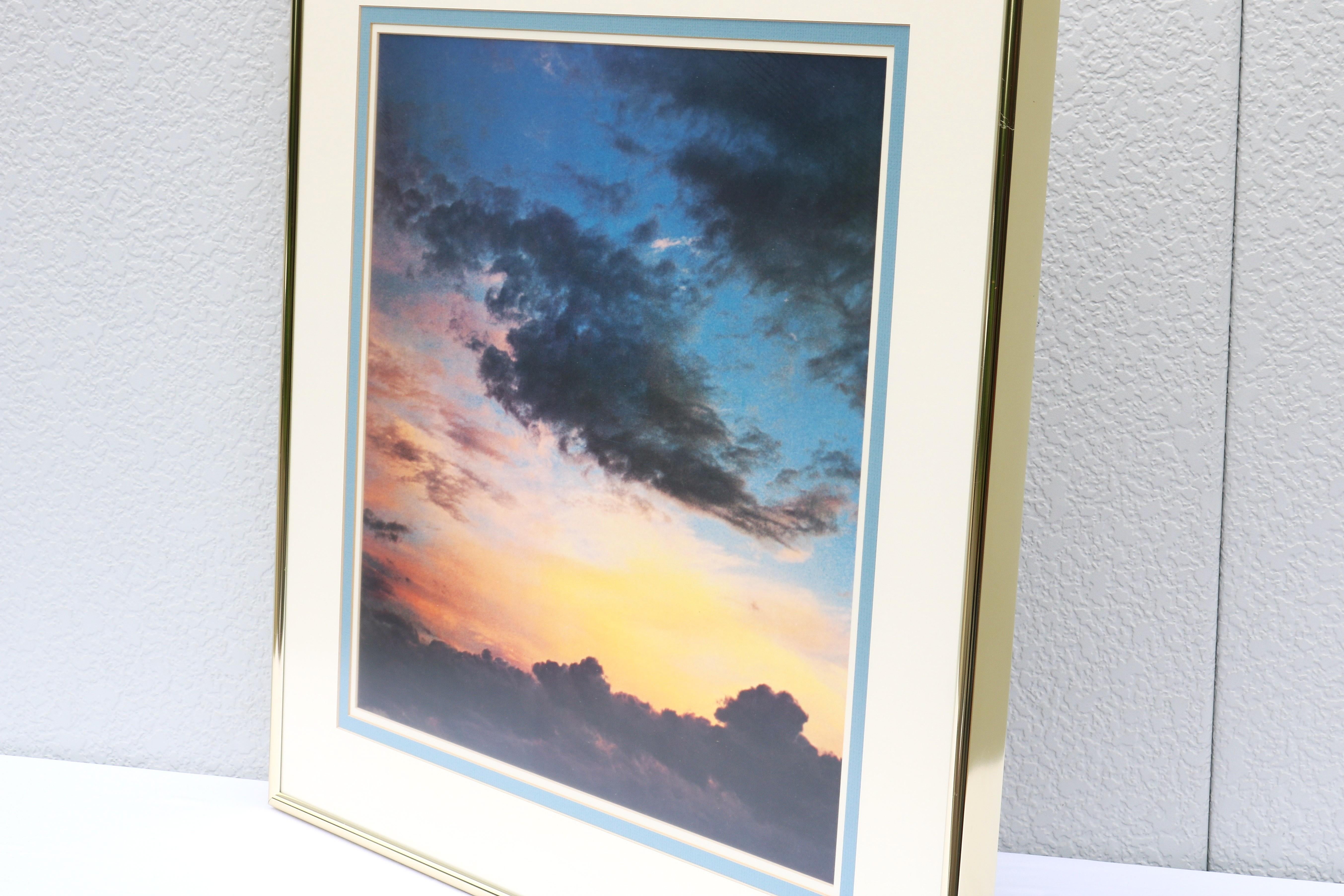 Aluminium 1978 Eliot Porter Nuages au coucher du soleil Photographie Fine Art Dye Transfer Print Encadré en vente