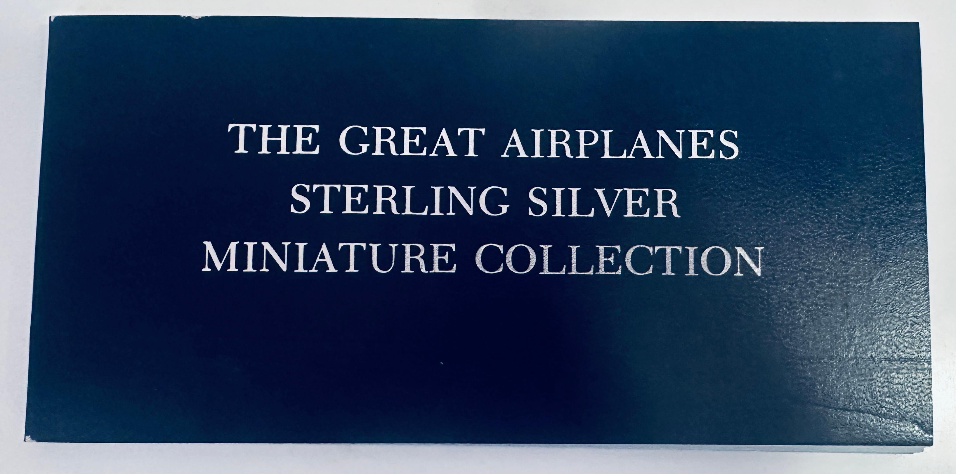 Other 1978 Franklin Mint The Great Airplanes Stirling Silver Miniature Collection Set