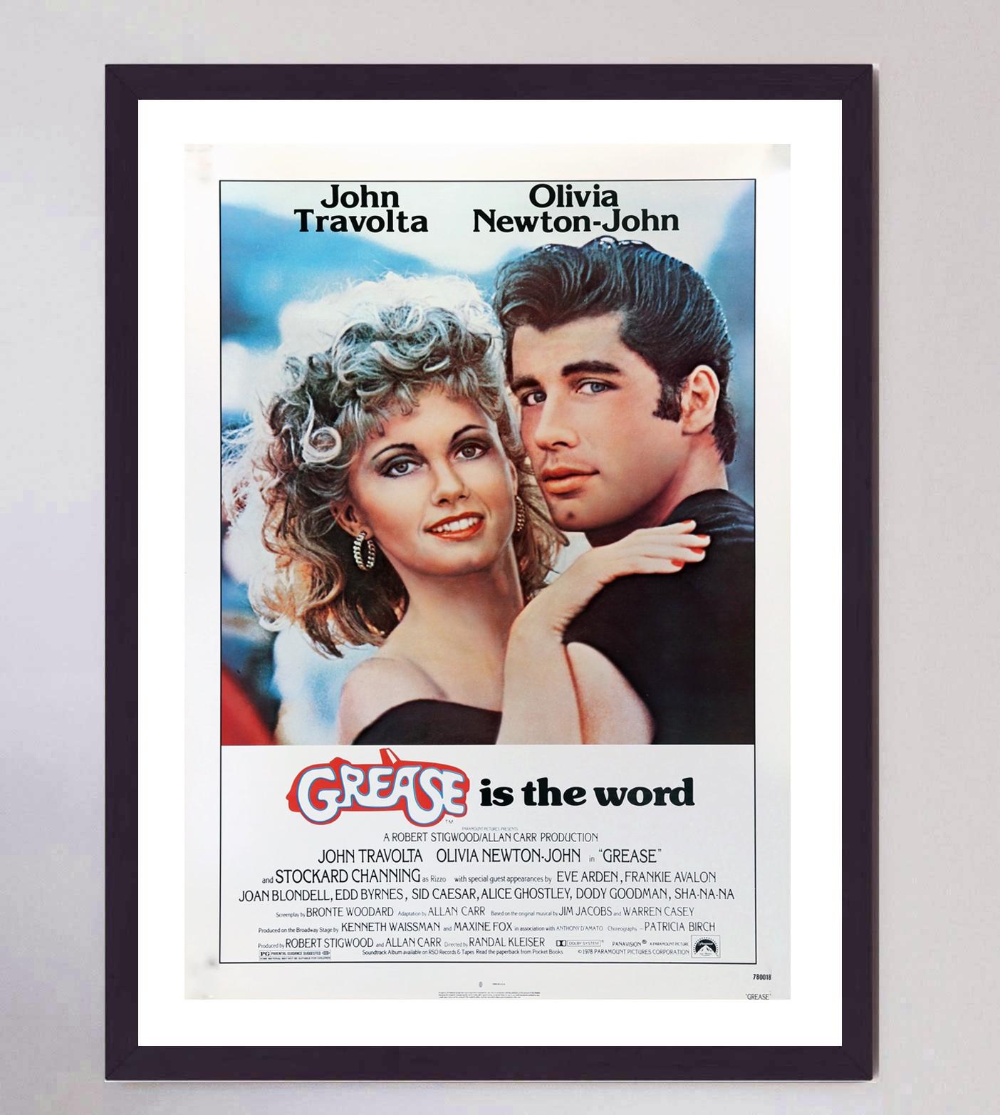 1978 Grease Original Vintage Poster In Good Condition For Sale In Winchester, GB