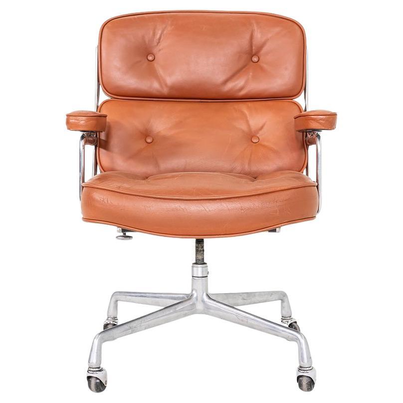 1978 Herman Miller Eames Time Life Executive Desk Chair, ES104, Cognac Leather