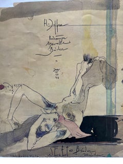 1978 Horst Janssen "Gedicht An Viola" Galerie Seifert-Binder Exhibition Print