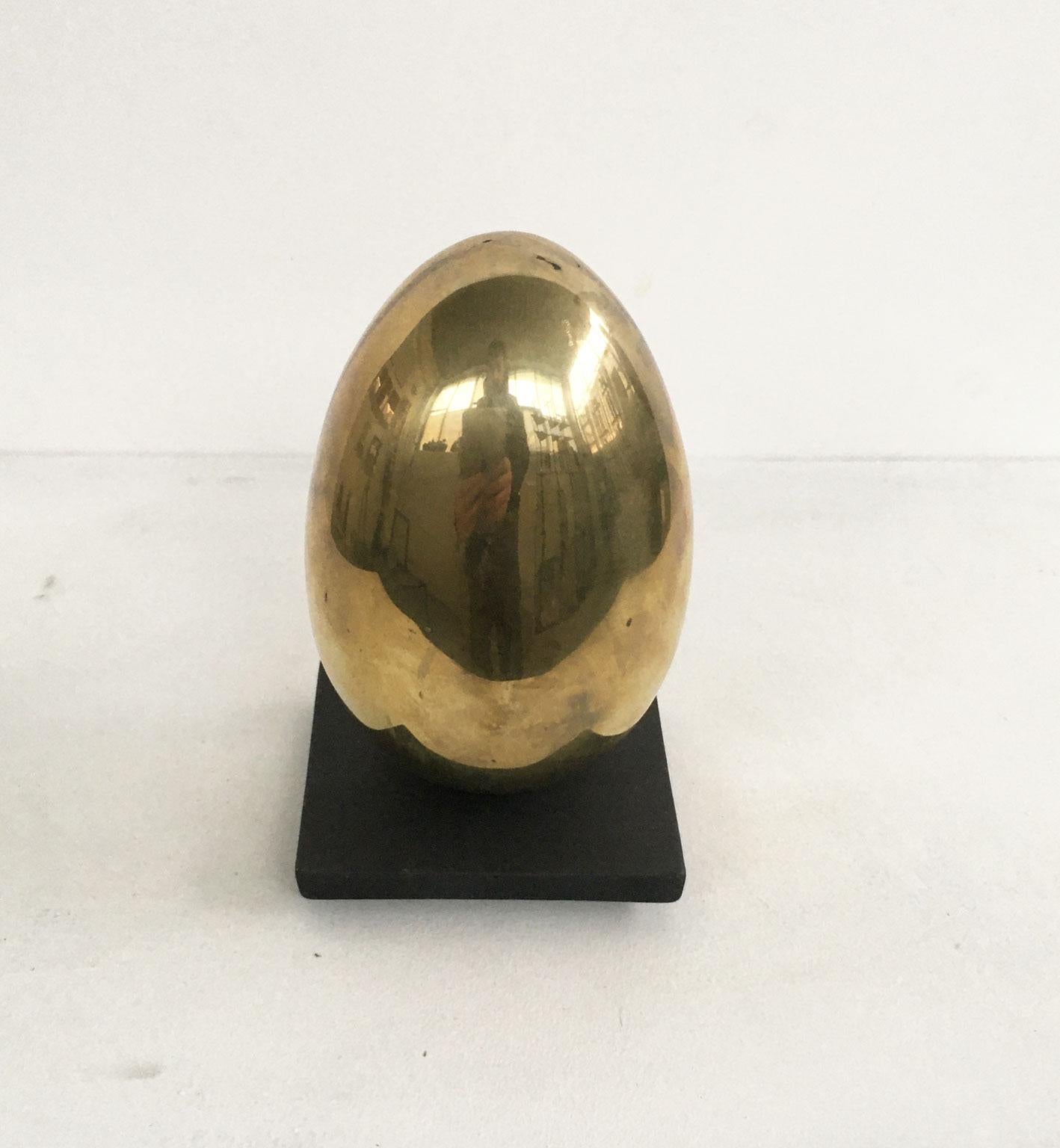 1978 Italy Bronze Abstract Sculpture by Fanna Roncoroni Forma Ovale Oval Shape For Sale 6