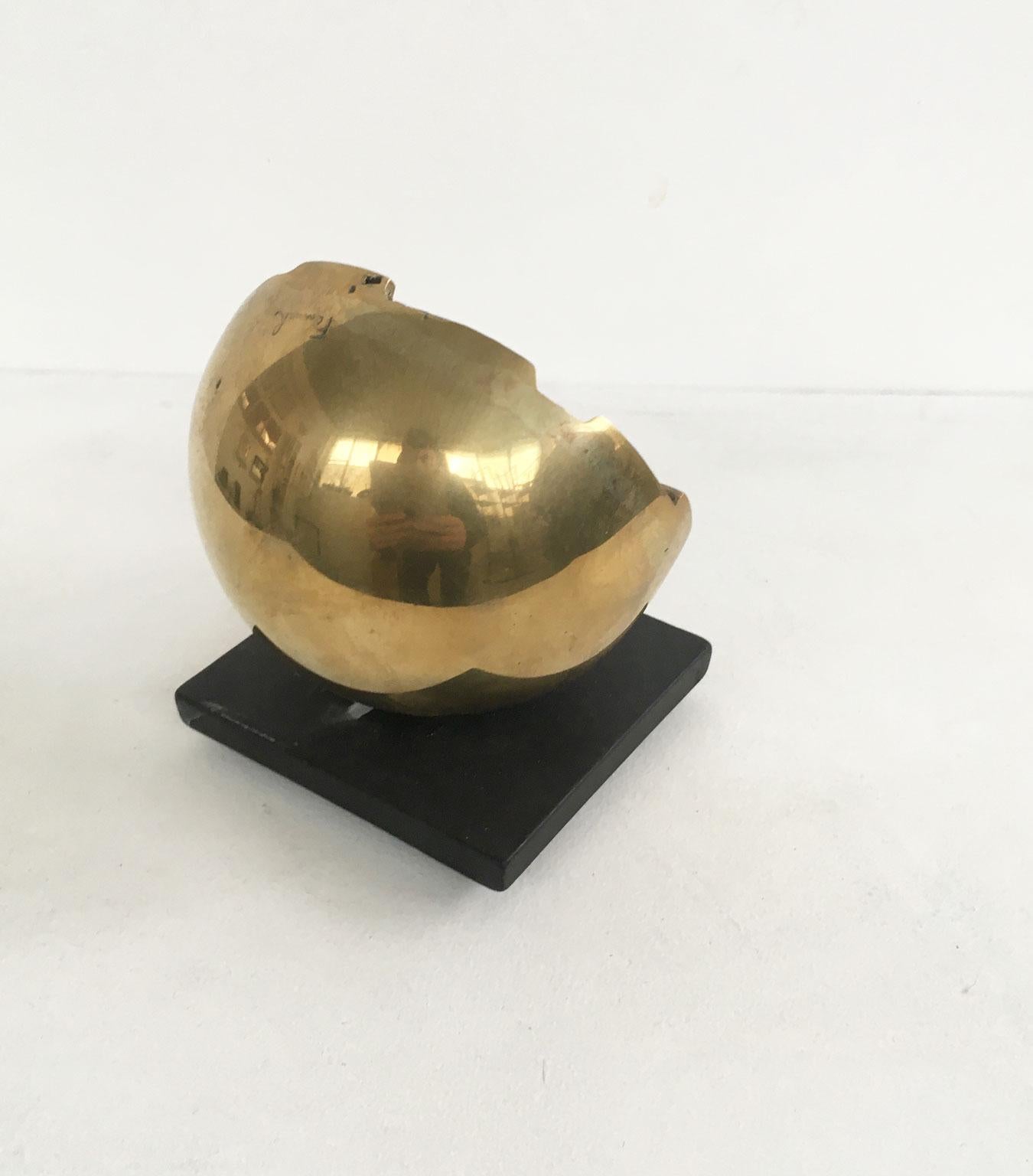 20th Century 1978 Italy Bronze Abstract Sculpture by Fanna Roncoroni Labirinto Labyrinth For Sale