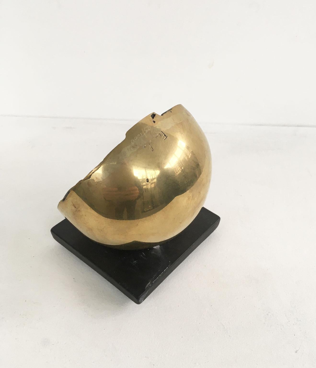 1978 Italy Bronze Abstract Sculpture by Fanna Roncoroni Labirinto Labyrinth For Sale 1