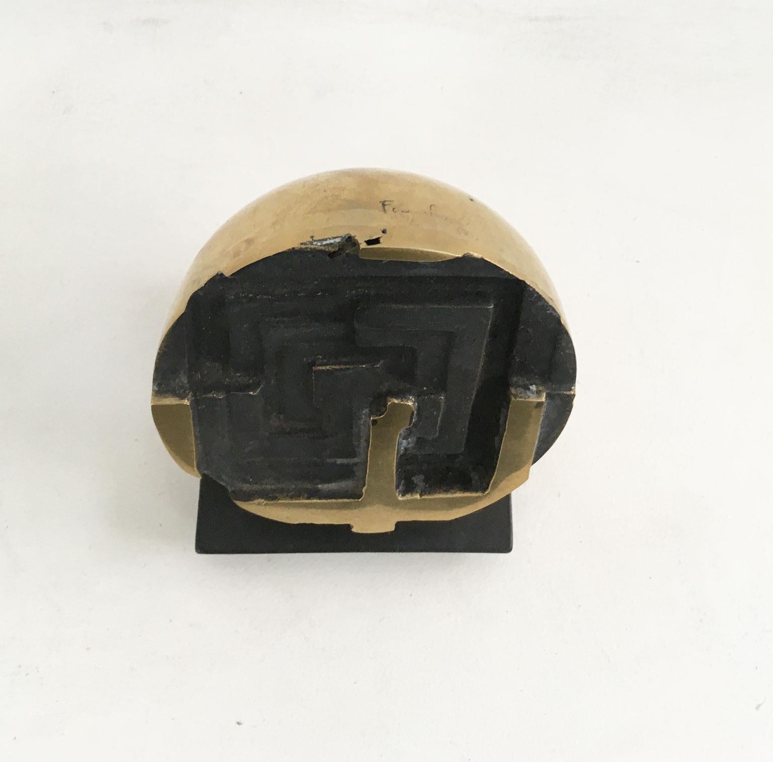 1978 Italia Scultura astratta in bronzo di Fanna Roncoroni Labirinto in vendita 2