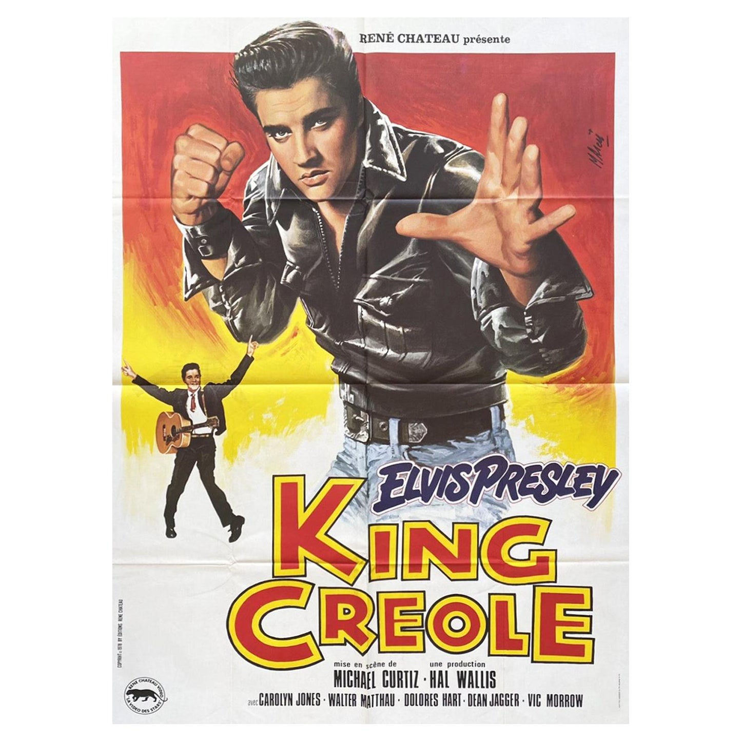 1978 King Creole (francese) Poster originale d
epoca