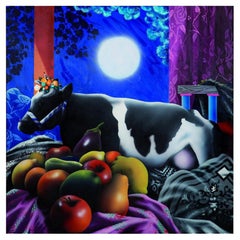 1978 "La Gran Odalisca" Pittura contemporanea spagnola di Eduardo Úrculo