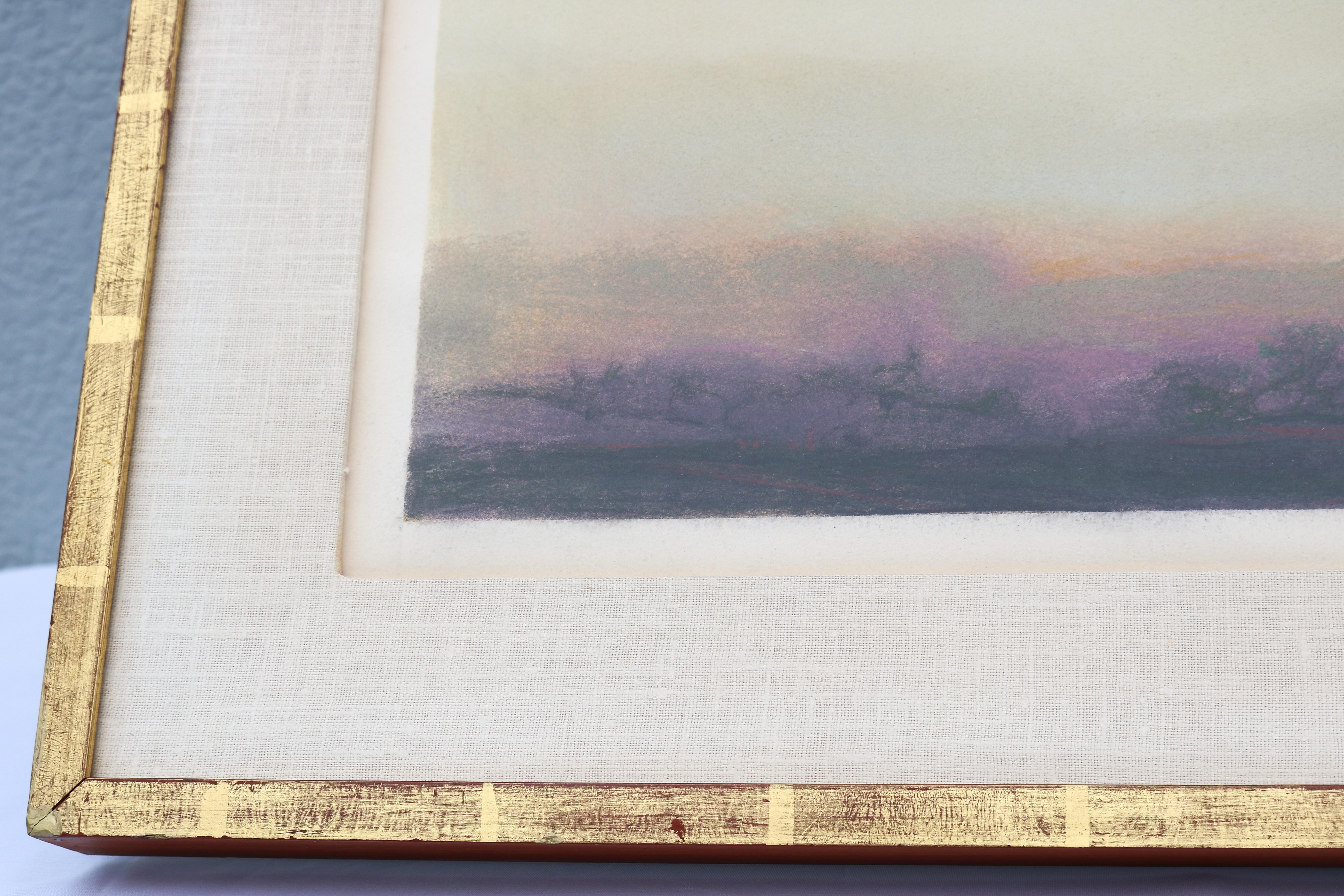 1978 Larry Gray Paisaje atmosférico original Pintura al pastel Única en su género en venta 6