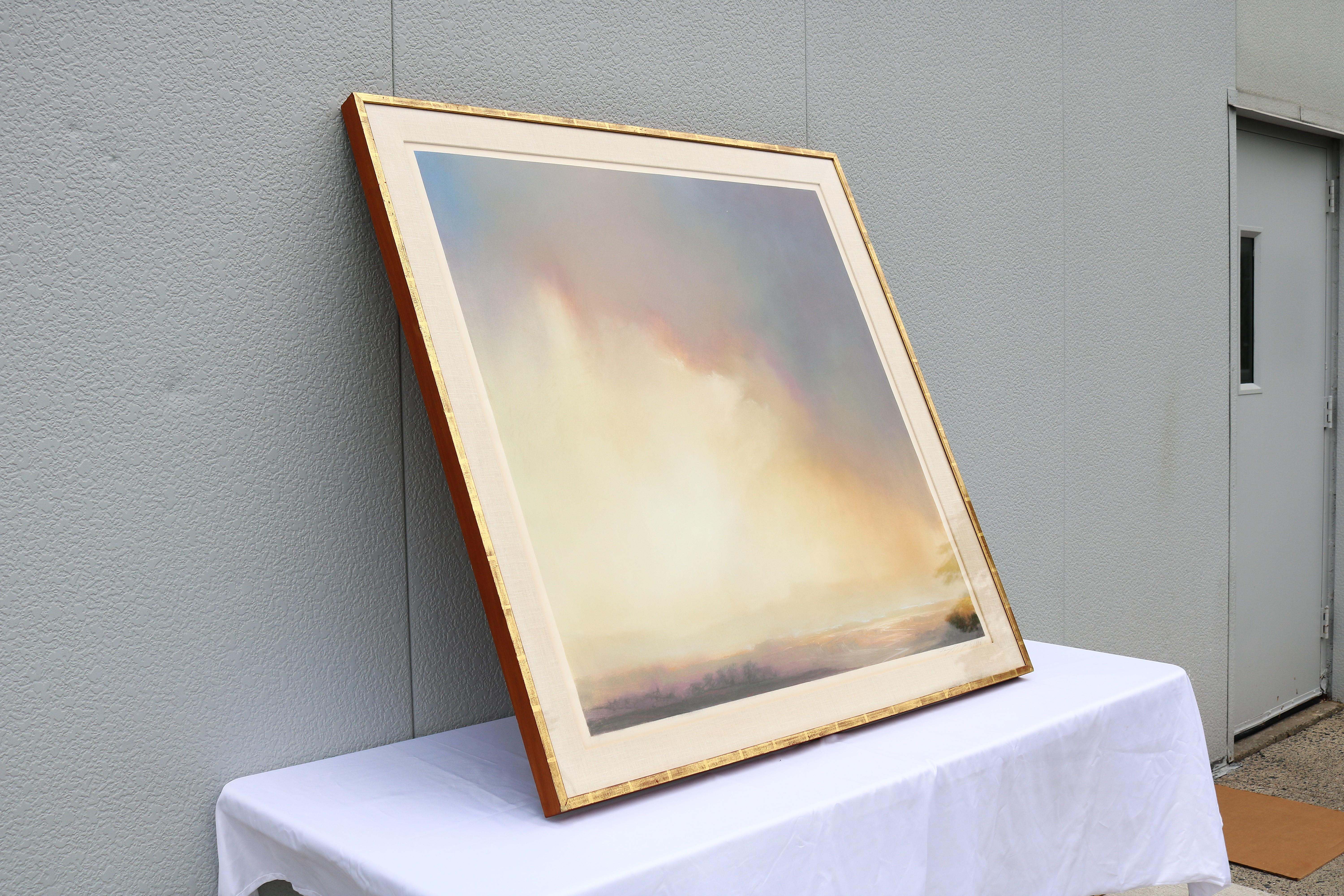 1978 Larry Gray Paisaje atmosférico original Pintura al pastel Única en su género finales del siglo XX en venta