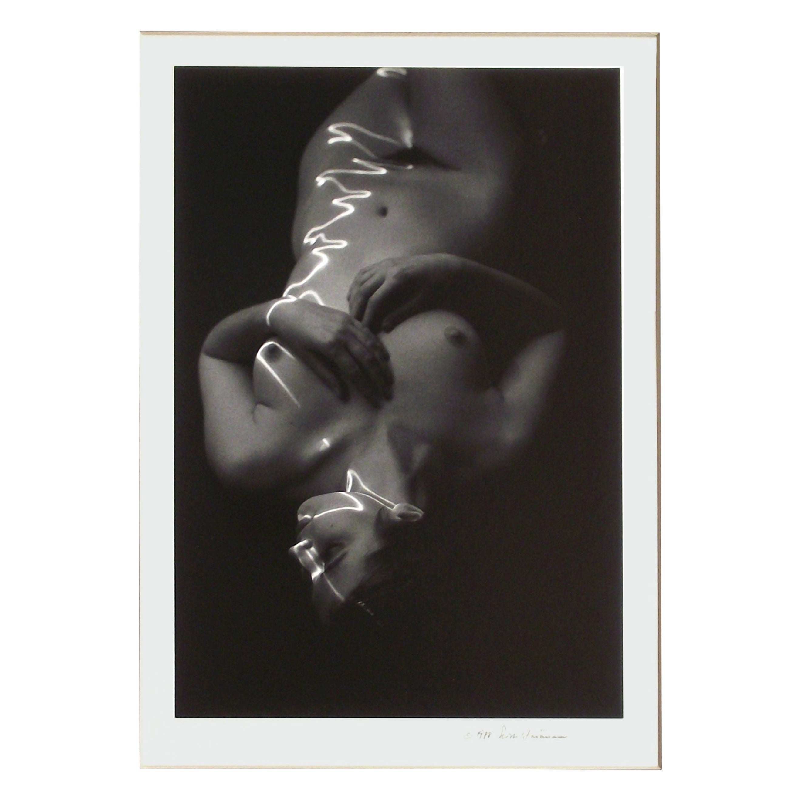 1978 "Laser Akt" Silbergelatine-Fotografie von Erich Hartmann, signiert im Angebot