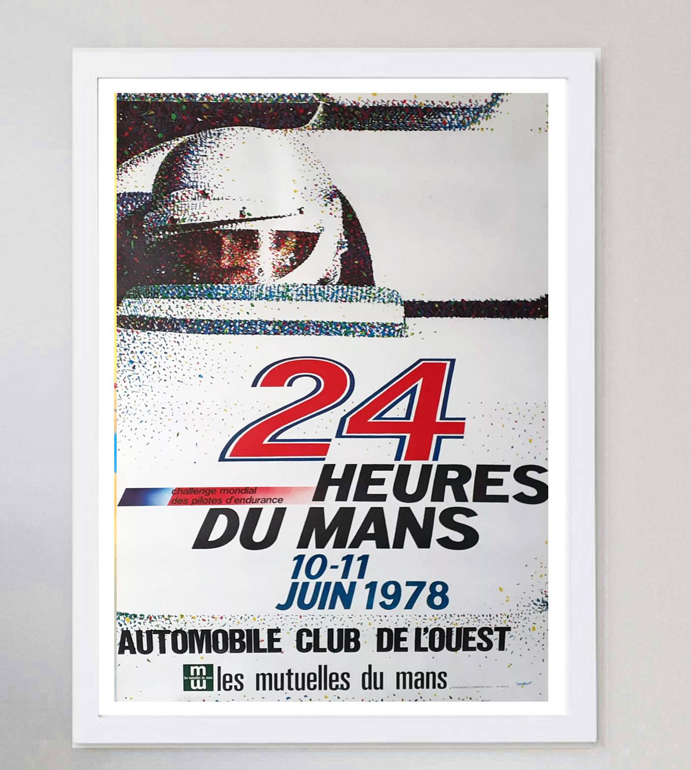 1978 Le Mans 24 Hours, Original-Vintage-Poster, Le Mans im Zustand „Gut“ im Angebot in Winchester, GB