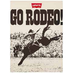 1978 Levi's - Go Rodeo! Original Vintage Poster