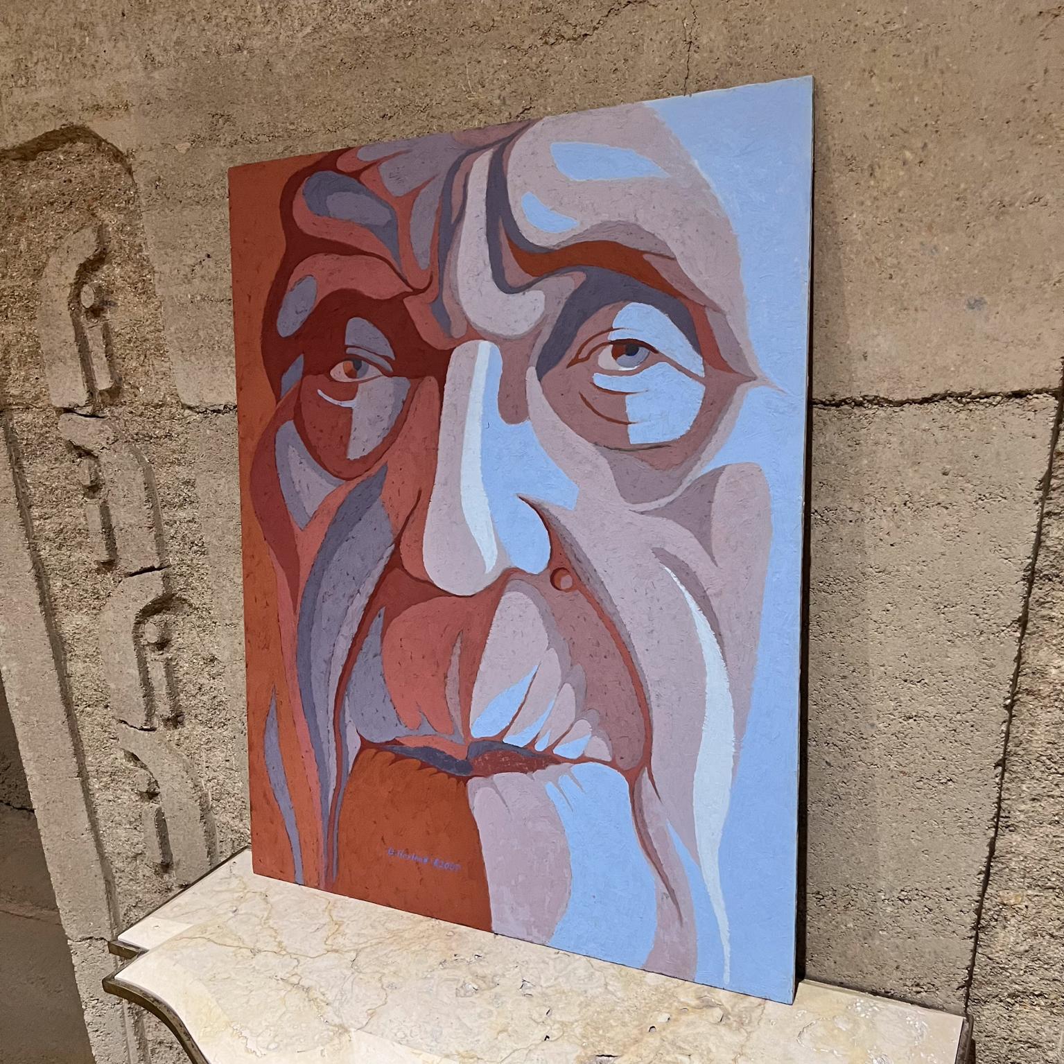 1978 Modern Fauvist Portrait Old Man Artist Hovland For Sale 5