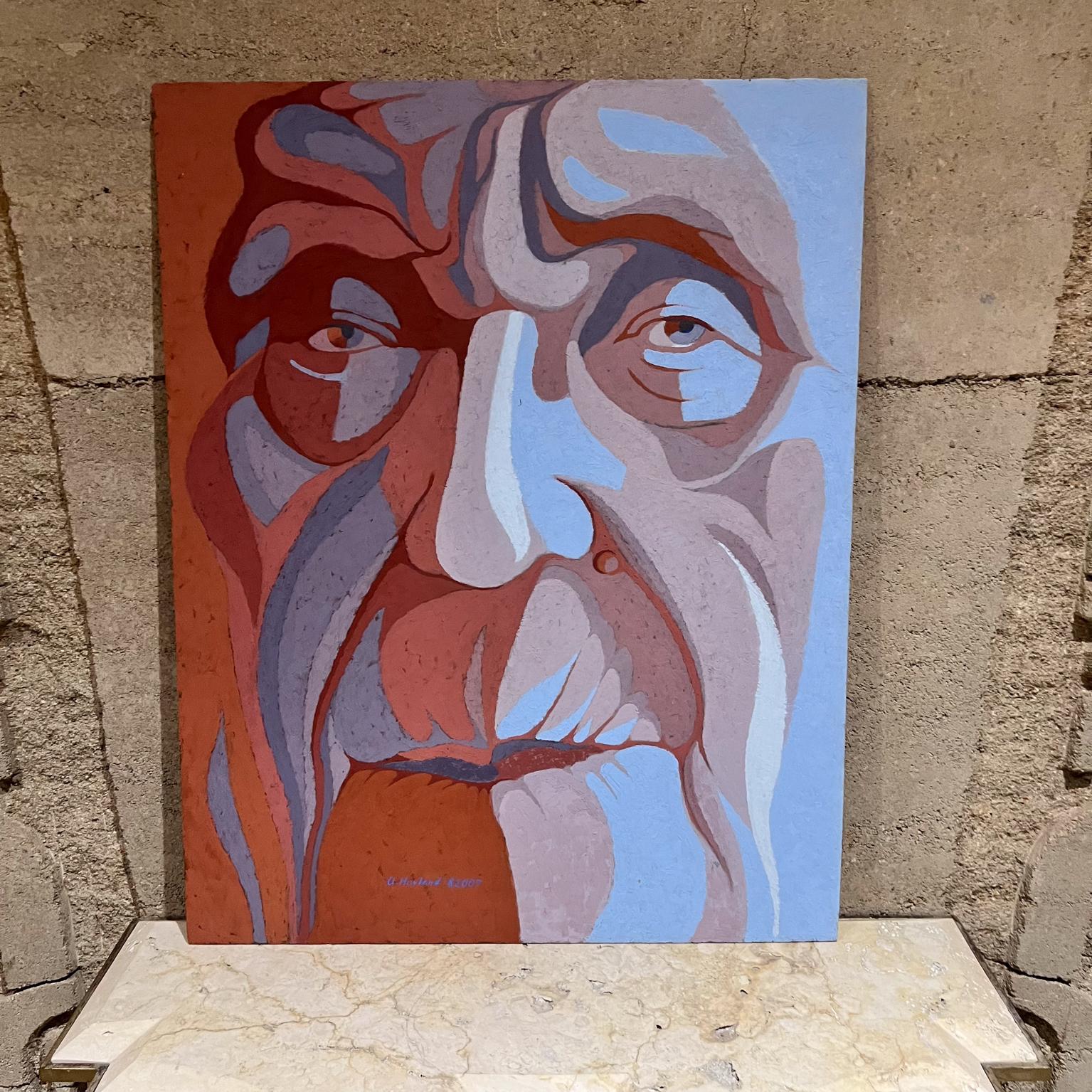 1978 Modern Fauvist Portrait Old Man Artist Hovland For Sale 3