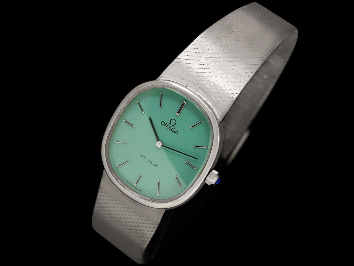 1978 Omega De Ville Vintage Reloj de Vestir Ellipse con Brazalete - Acero inoxidable en Bueno estado para la venta en Suwanee, GA