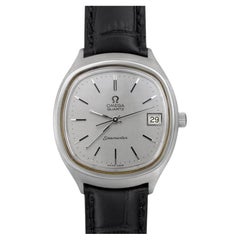 1978 Omega Seamaster Large Vintage Mens Quartz Stainless Steel Watch with Date