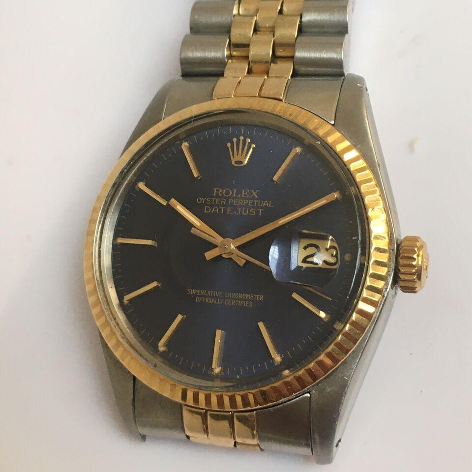1978 ROLEX MEN'S DATEJUST 16013 Two Tone Quick Set Wristwatch Box All Factory For Sale 8