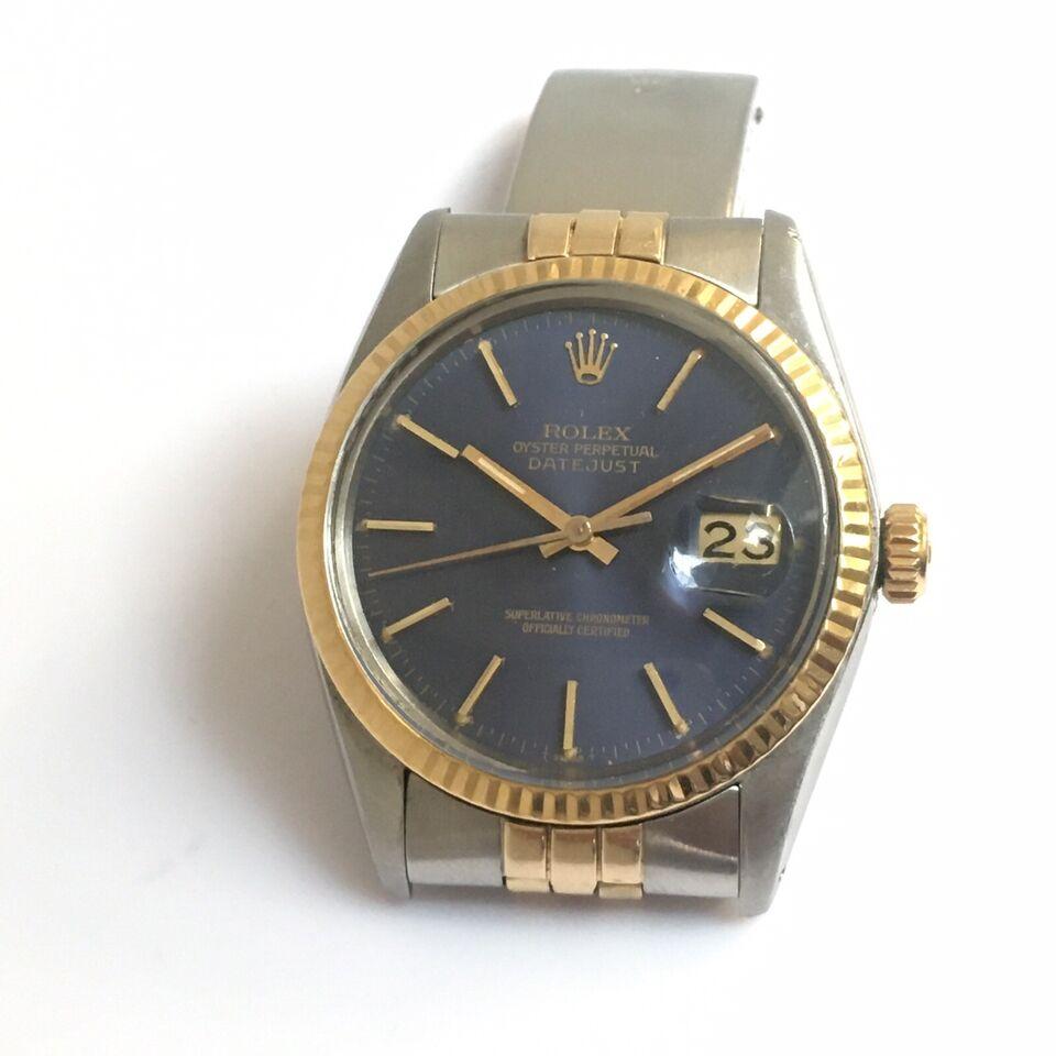 1978 ROLEX MEN'S DATEJUST 16013 Two Tone Quick Set Wristwatch Box All Factory For Sale 1