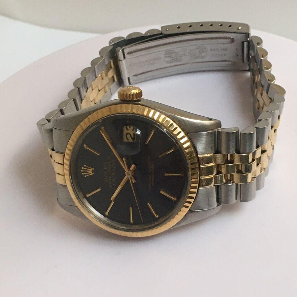 1978 ROLEX MEN'S DATEJUST 16013 Two Tone Quick Set Wristwatch Box All Factory For Sale 2