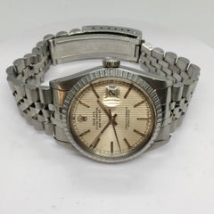 1978 Rolex Stainless Steel Datejust 16030 Tuxedo Dial Mens Watch 36MM 8 Inch