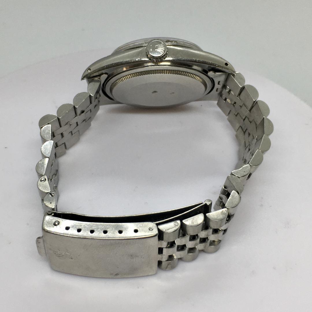 1978 Rolex Stainless Steel Datejust 16030 Tuxedo Dial Mens Watch 36MM 8 Inch Bon état - En vente à Los Angeles, CA