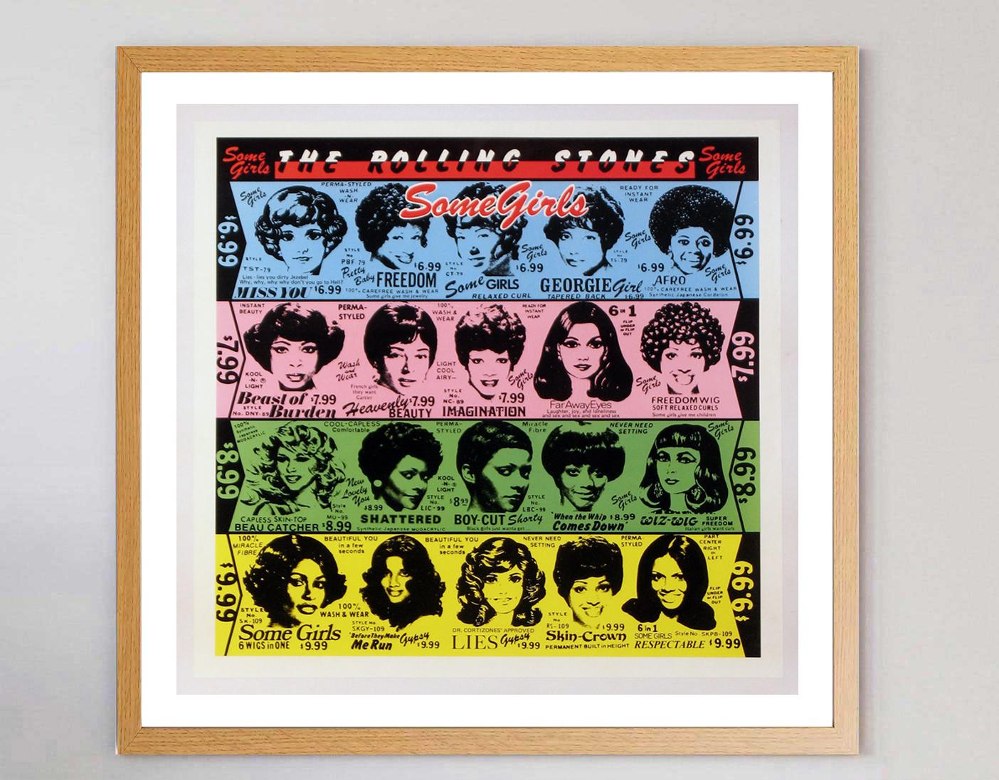 Américain Affiche vintage originale des Rolling Stones - Some Girls, 1978 en vente