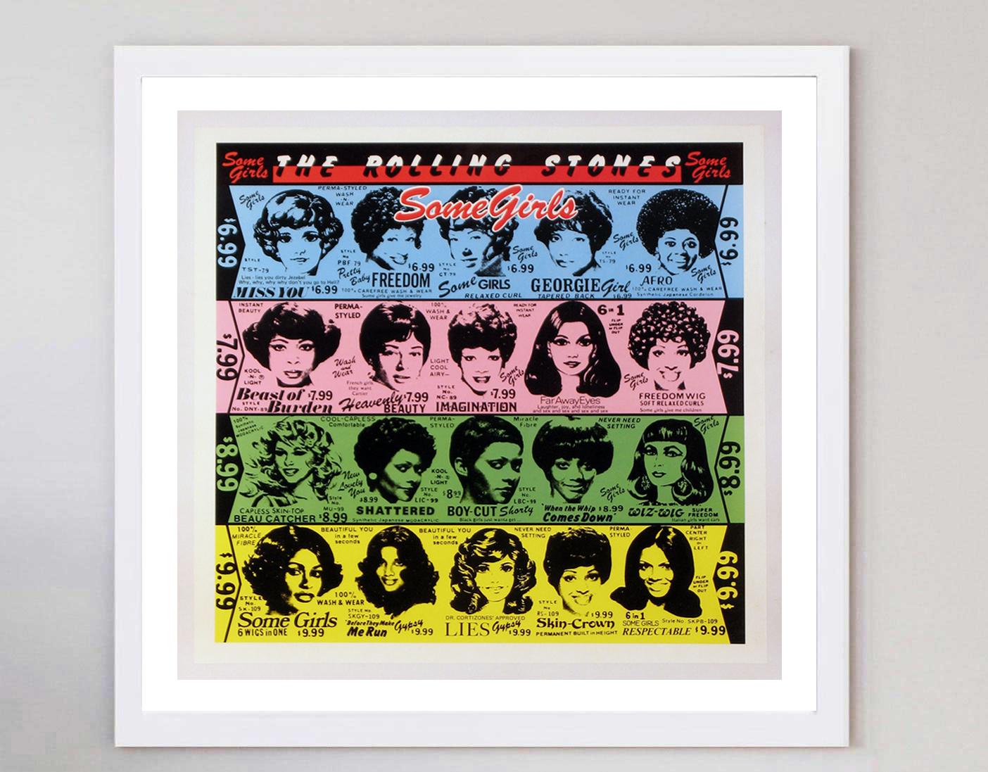 Affiche vintage originale des Rolling Stones - Some Girls, 1978 Bon état - En vente à Winchester, GB